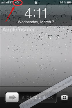 3G網絡iPhone4S顯示4G標志