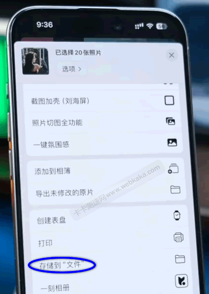 選擇存儲到文件