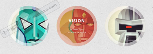 實例二:圓形懸停效果