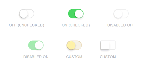 純CSS3開關按鈕 (UISwitch)