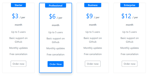 CSS 定價表（Pricing Table）-4