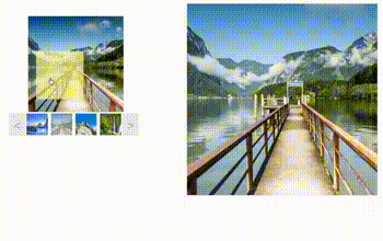 鼠標移到大圖上時有放大鏡效果