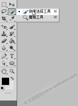 選上&ldquo;快速選擇工具&rdquo;