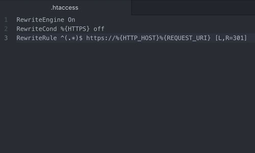強制所有流量使用HTTPS的代碼