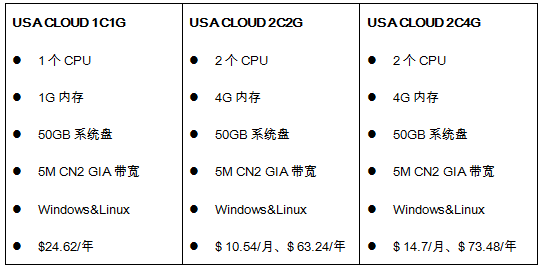 美國CN2 GIA VPS云主機 